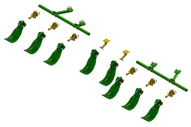 LANSS840/90R8 -- Lankota Stalk Stomper® Mounting Kit for 8 Row John Deere® 40/90 Series 30